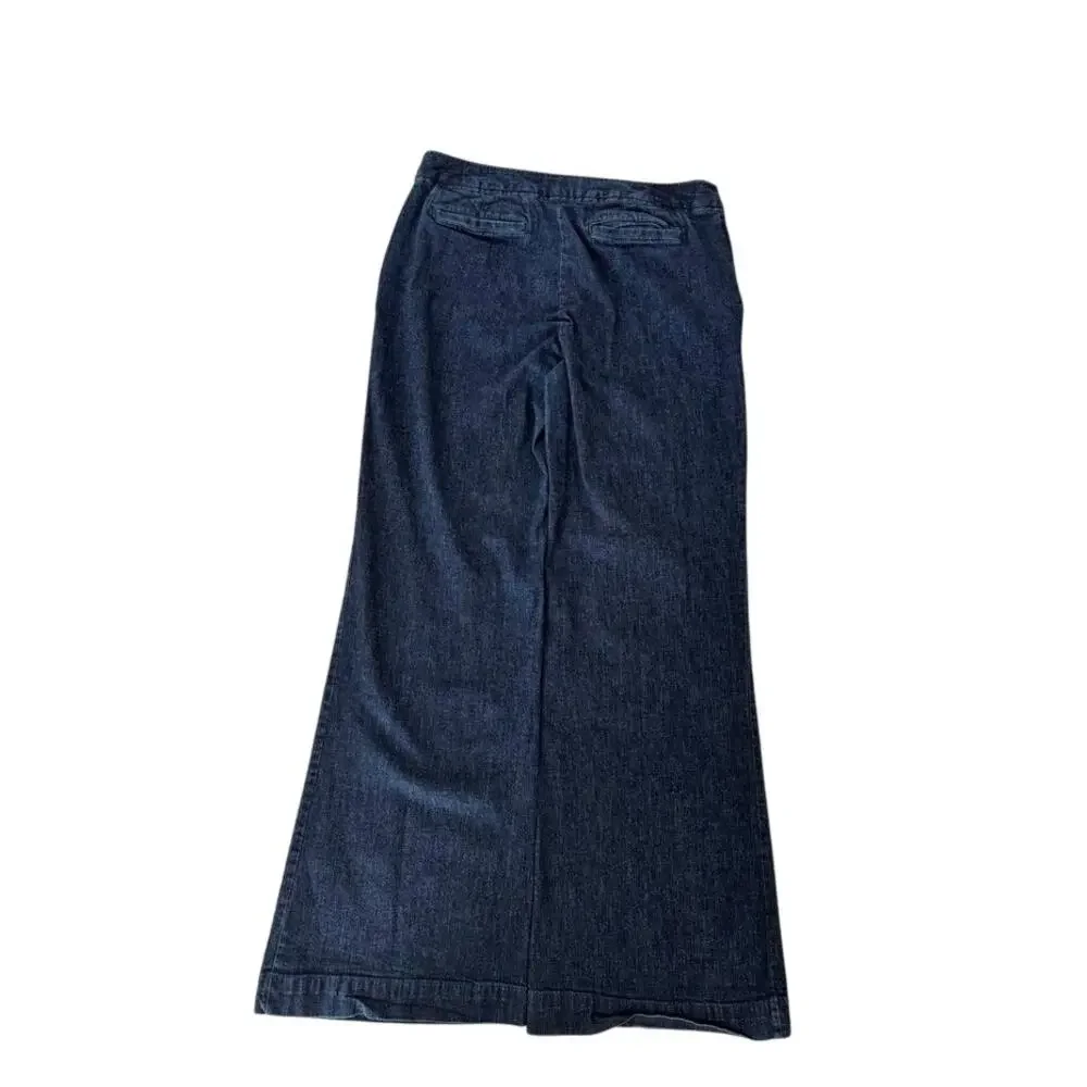 Lilly Pulitzer Palm Beach Jeans Size 10 - Dark Denim Pants-Missing top button